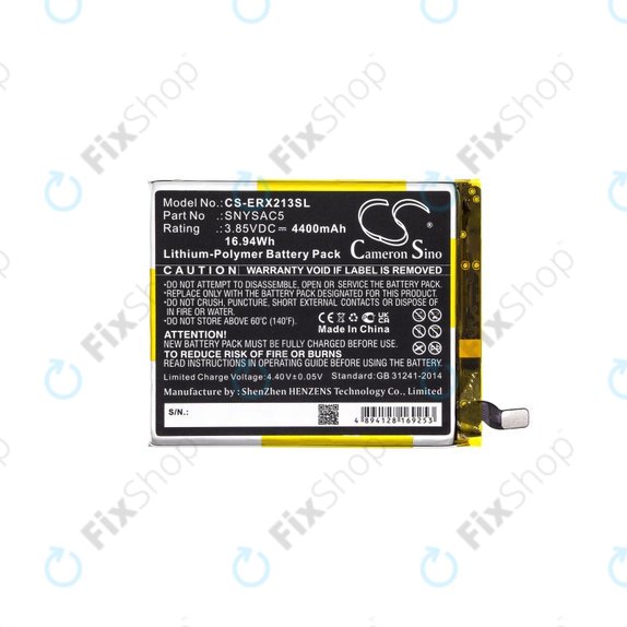 Baterie pro Sony Xperia 10 III, 4400mAh, Li-Pol, 3.85 V, SNYSAC5, HQ