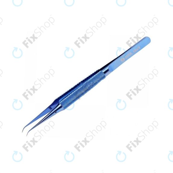 2UUL BlueT Curved Head - Titanová Pinzeta se Zakřivenou Hlavou (Hrot 0.1mm)