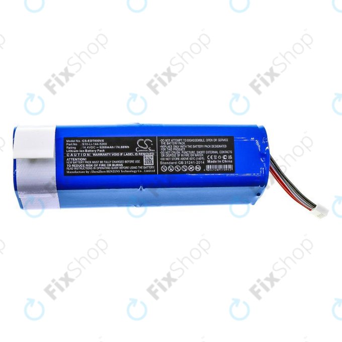 Ecovacs Deebot Ozmo-series, T-series, N-series, Yeedi Vac 2 Pros - Baterie S10-Li-144-5200 Li-Ion 14.4V 5200mAh HQ