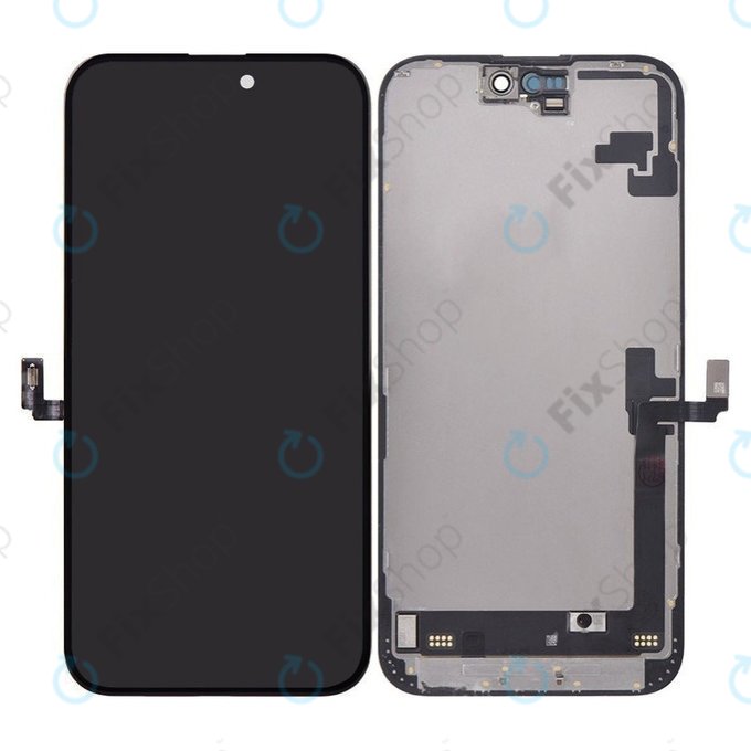 Displej Hard OLED pro iPhone 16 Plus, Dotykové sklo s rámem, FixPremium