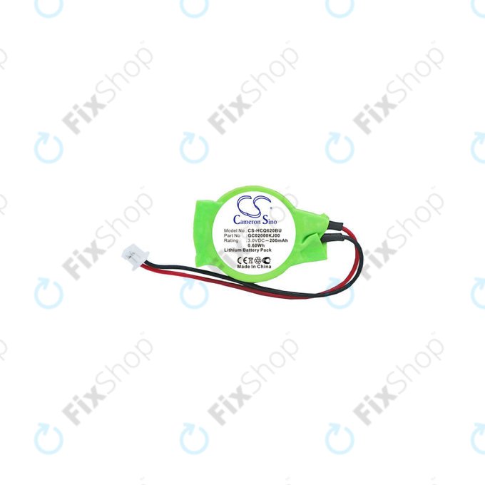 Baterie pro CMOS for Advent, Asus, HP, MSI, 200mAh, Lithium, 3V, GC02000KJ00, HQ