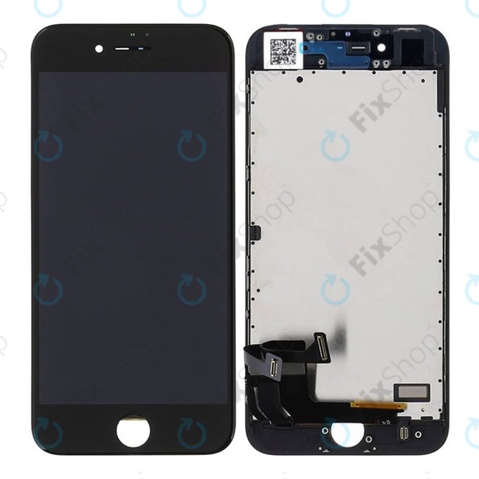 Displej pro iPhone 8, SE (2020), SE (2022), Black, Dotykové sklo s rámem