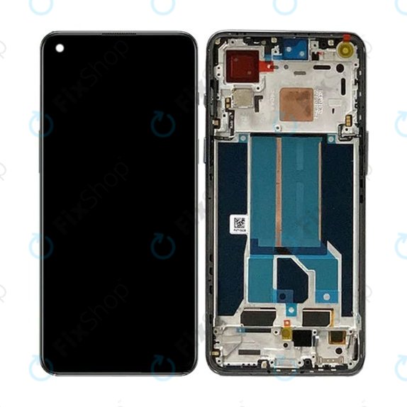 OnePlus Nord 2T CPH2399 CPH2401 - LCD Displej + Dotykové Sklo + Rám (Gray Shadow) OLED