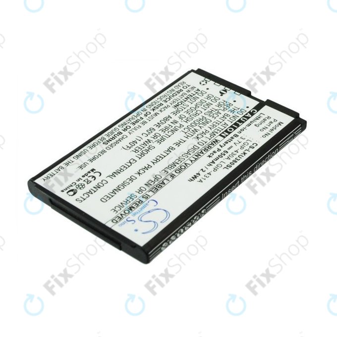 Baterie pro LG 230 Nite, 650mAh, Li-Ion, 3.7V, LGIP-430A, HQ