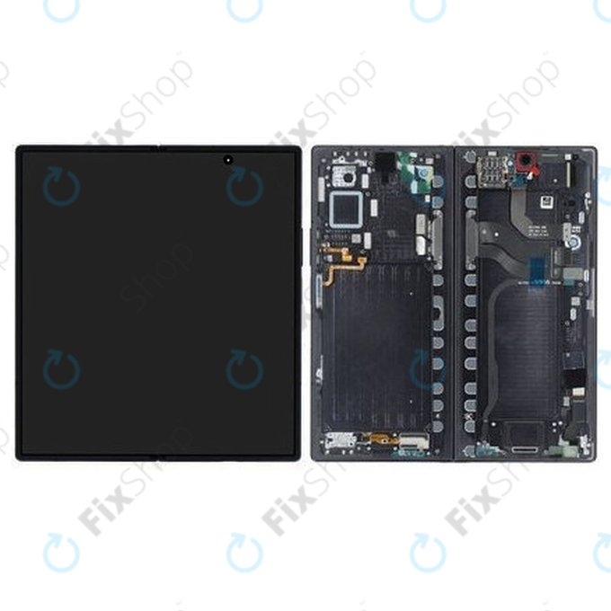 Samsung Galaxy Z Fold 7 F966B - LCD Displej + Dotykové Sklo + Rám (Jetblack) OLED
