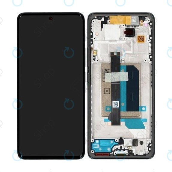 Xiaomi Redmi Note 14 Pro+ 5G  - LCD Displej + Dotykové Sklo + Rám (Midnight Black) - 5600190O16U00 Genuine Service Pack