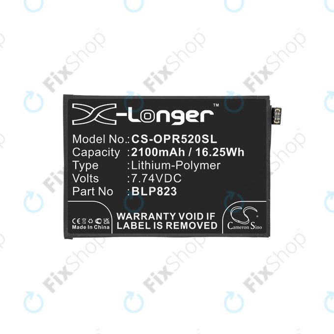 Baterie pro Oppo Reno 5 Pro, 2100mAh, Li-Pol, 7.74 V, BLP823, HQ