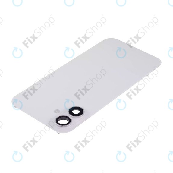 Apple iPhone 16 Plus - Sklo Zadního Housingu + Sklíčko Kamery + Kovová Destička + Magsafe Magnet (White)
