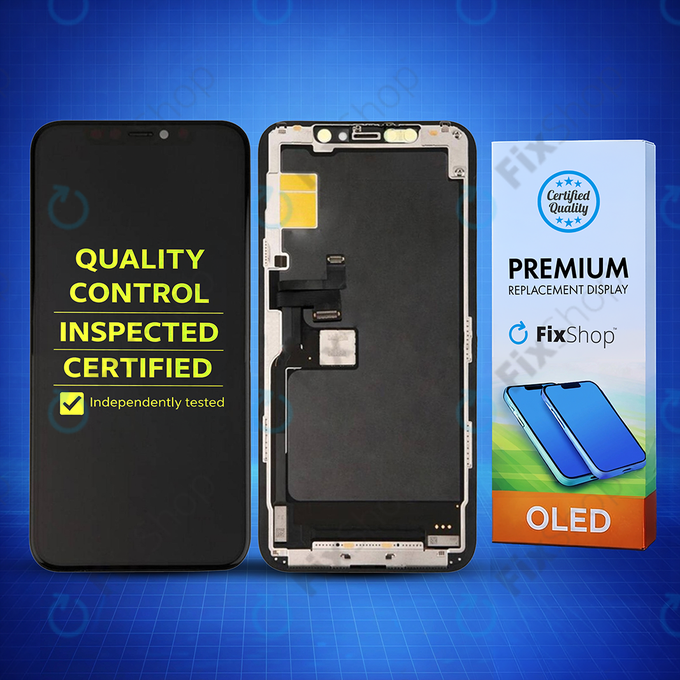Displej Hard OLED pro iPhone 11 Pro, Dotykové sklo s rámem, FixPremium