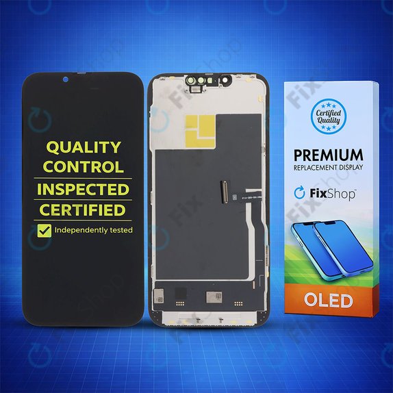 Displej Soft OLED 120Hz pro iPhone 13 Pro, Dotykové sklo s rámem, FixPremium