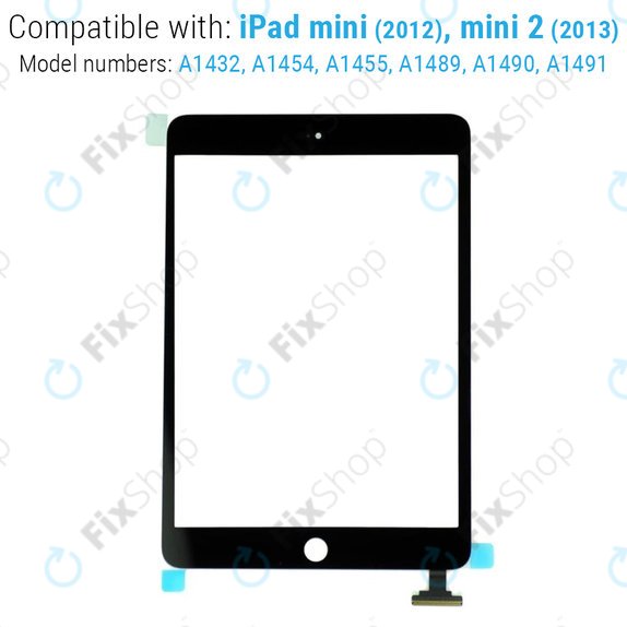 Dotykové sklo pro iPad Mini, Mini 2, Black