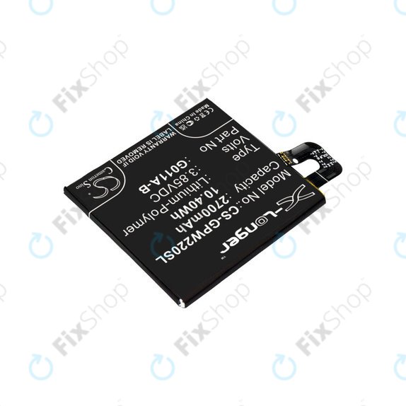Baterie pro Google Pixel 2 G011A, 2700mAh, Li-Pol, 3.85 V, G011A-B, HQ