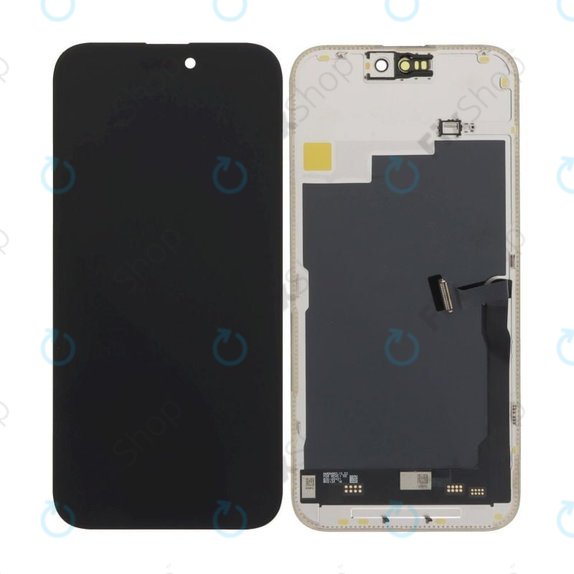 Displej Soft OLED pro iPhone 15 Pro Max, Dotykové sklo s rámem, DIAGNOSTIC