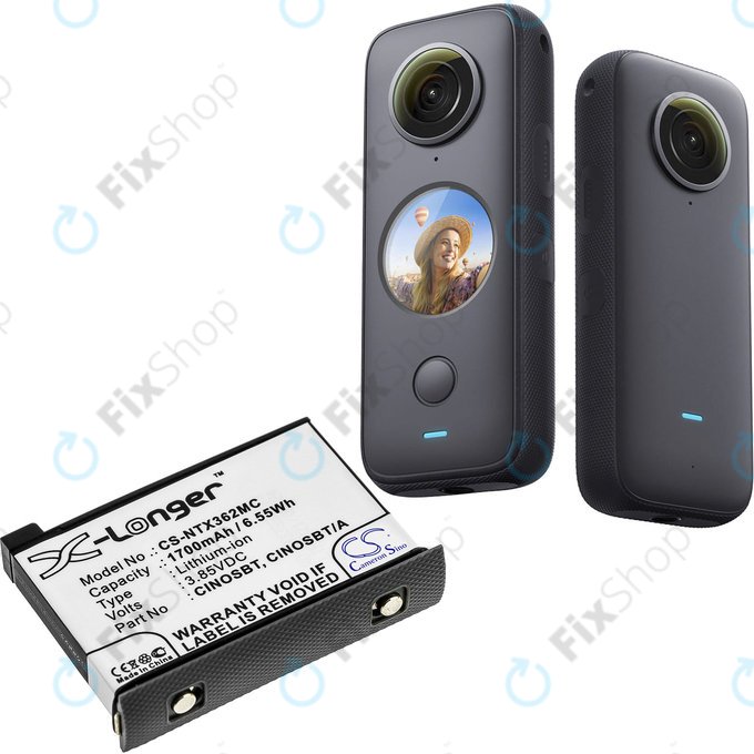 Baterie pro Insta360 One X2, 1700mAh, Li-Ion, 3.85V, CINOSBT, HQ