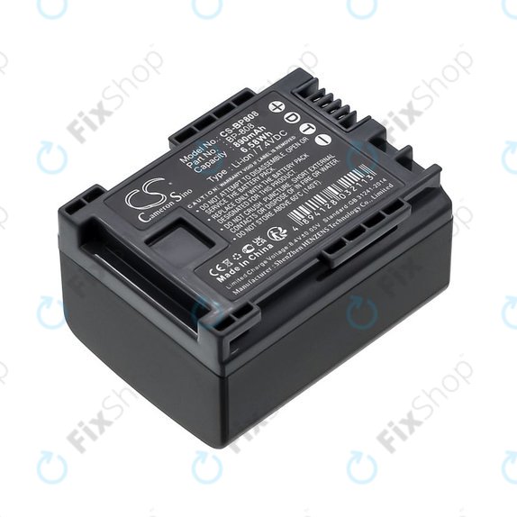 Baterie pro Canon FS10, FS11, FS100, 890mAh, Li-Ion, 7.4V, BP-808, HQ
