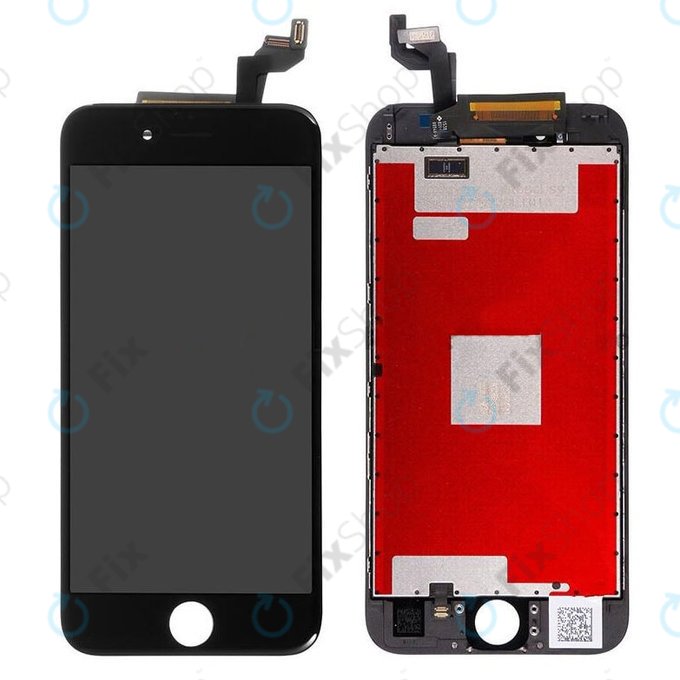 Displej pro iPhone 6S Plus, Black, Dotykové sklo s rámem
