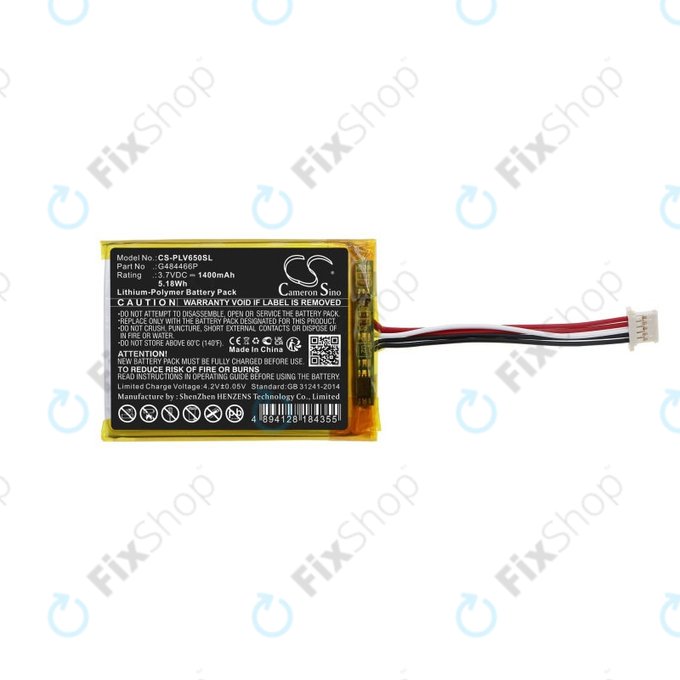 Baterie pro Polar V650, 1400mAh, Li-Pol, 3.7V, G484466P, HQ