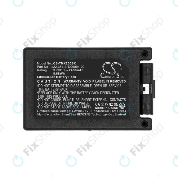 Baterie pro Tele Radio TG-TXMNL, 2400mAh, Li-Ion, 3.7V, D00004-02, HQ