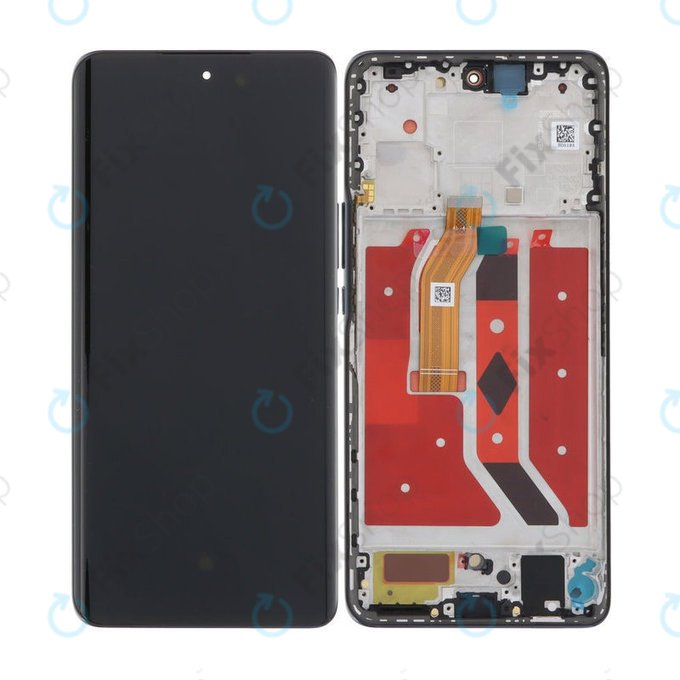 Honor Magic6 Lite - LCD Displej + Dotykové Sklo + Rám (Midnight Black) OLED