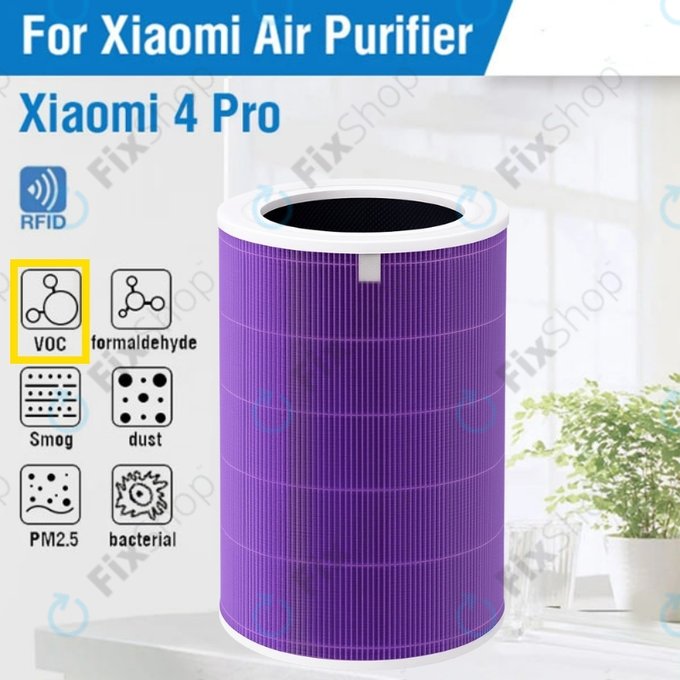 Xiaomi Mi Mijia Air Purifier 4 Pro - HEPA filtr (Protizápachový) (Fialová)