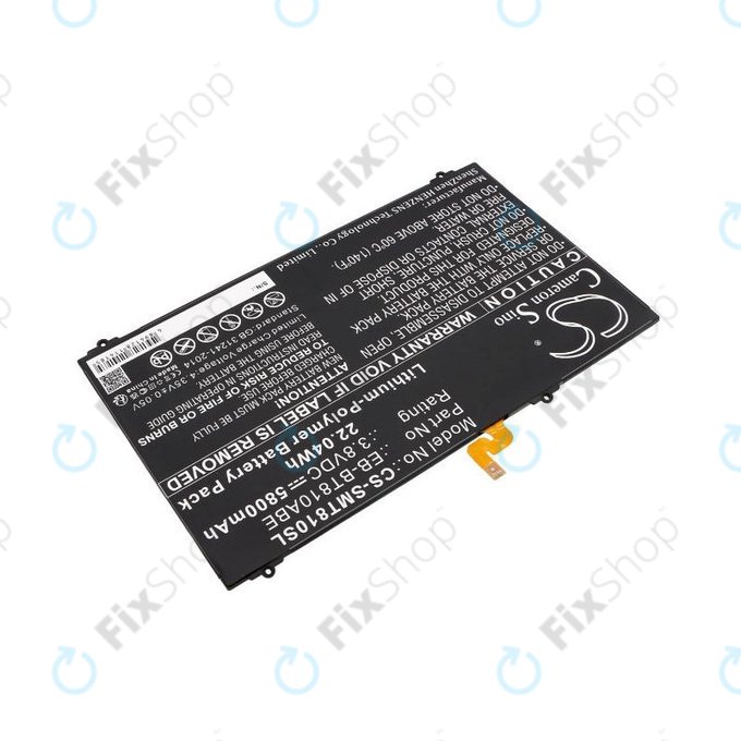Baterie pro Samsung Galaxy Tab S2, 5800mAh, Li-Pol, 3.8V, EB-BT810ABE, HQ