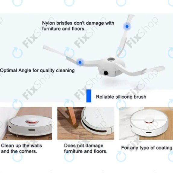 Sada náhradních dílů pro Xiaomi Mi Robot Vacuum Mop 2 Pro, 2 Lite (2x Hlavní kartáč, 4x Filtr, 4x Boční kartáč, 4x Mopovací útěrka, 4x Sáček na prach)