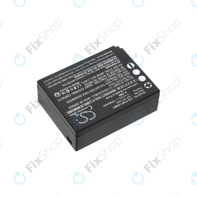 Baterie pro Fujifilm Finepix Hs30, X-T30, 1230mAh, Li-Ion, 7.4V, NP-W126S, HQ
