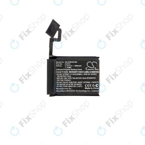 Baterie pro Apple Watch 4 44 mm, 290mAh, Li-Pol, 3.82 V, A2059, HQ