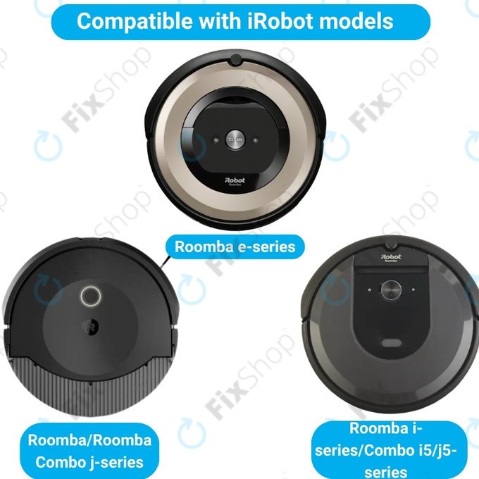 Sada náhradních dílů pro iRobot Roomba e-series, i-series, j-series (2 páry hlavních kartáčů, 4x Filtr, 4x Boční kartáč, 4x Sáček na prach)