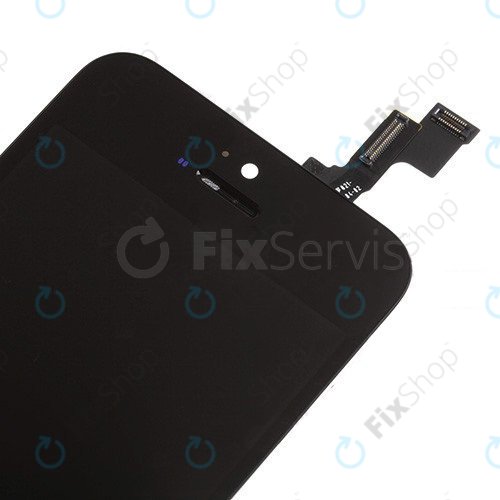 Displej pro iPhone 5S, SE, Black, Dotykové sklo s rámem