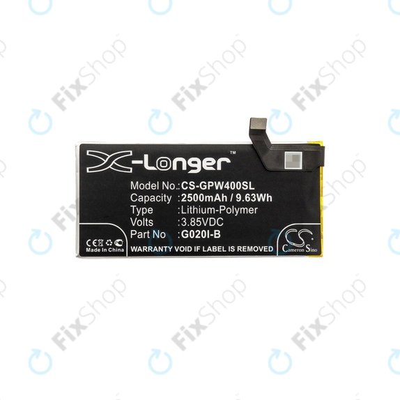 Baterie pro Google Pixel 4, 2500mAh, Li-Pol, 3.85 V, G020I-B, HQ
