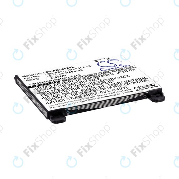 Baterie pro Amazon Kindle 2, 1100mAh, Li-Ion, 3.7V, DR-A011, HQ