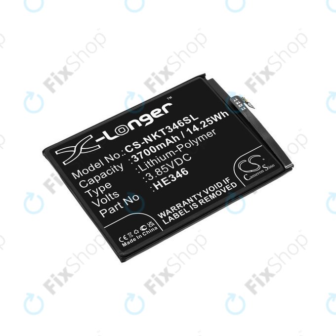 Baterie pro Nokia 7 Plus, 3700mAh, Li-Pol, 3.85 V, HE346, HQ