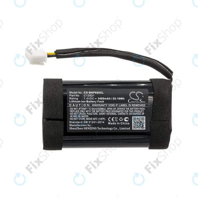 Baterie pro Bang & Olufsen Beoplay P6, 3400mAh, Li-Ion, 7.4V, C129D1, HQ