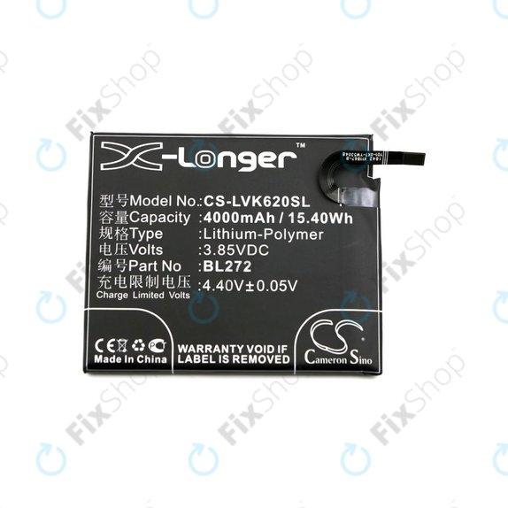 Baterie pro Lenovo K6 Power, 4000mAh, Li-Pol, 3.85V, BL272, HQ