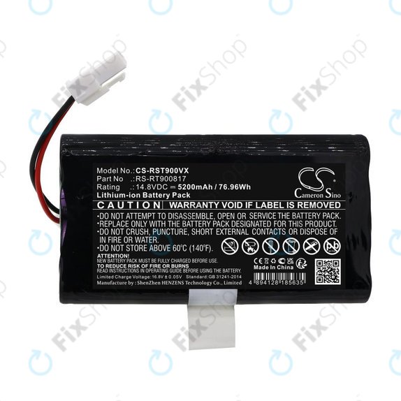 Baterie pro Rowenta Smart Force RR8021WH, 5200mAh, Li-Ion, 14.8V, RS-RT900817, HQ