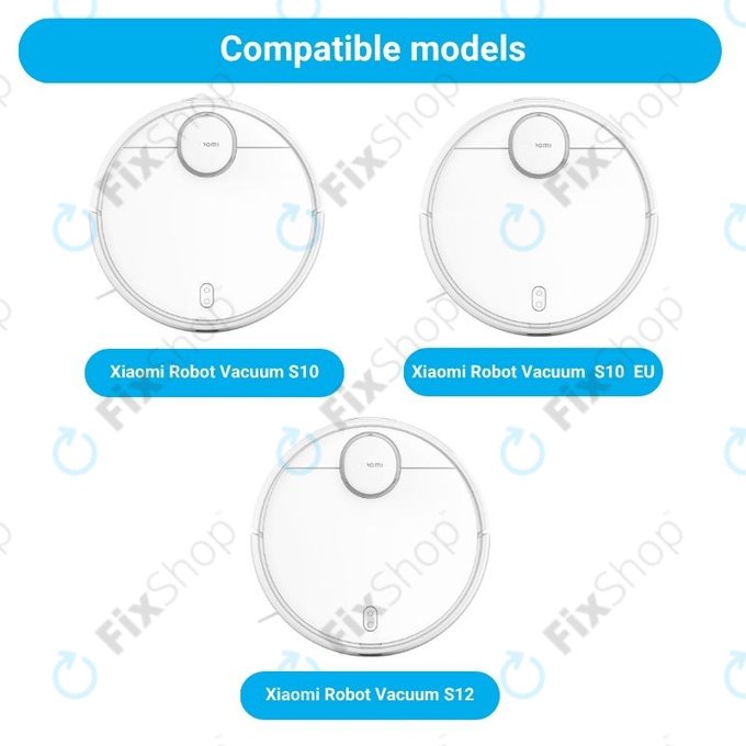 Sada náhradních dílů pro Xiaomi Robot Vacuum S10, S10 EU, S12 (1x Hlavní kartáč, 2x Filtry, 2x Boční kartáče)