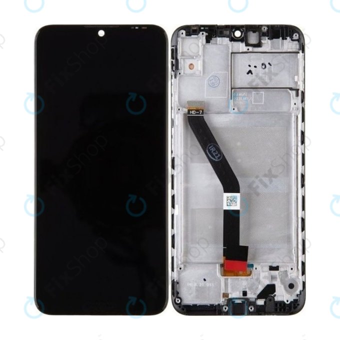 Huawei Honor 8A, Honor Play 8A - LCD Displej + Dotykové Sklo + Rám (Black) TFT