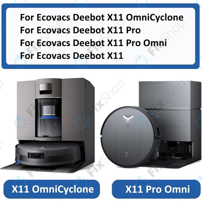 Ecovacs X11, X11 Omni, X11 Pro, X11 Pro Omni - Prachový filtr