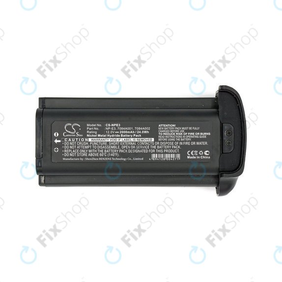 Baterie pro Canon Eos 1Ds, 2000mAh, Ni-MH, 12V, NP-E3, HQ
