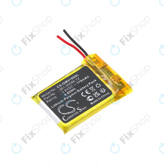 Baterie pro Garmin Femix 6s Pro, Venu, 170mAh, Li-Pol, 3.8V, 361-00086-12, HQ