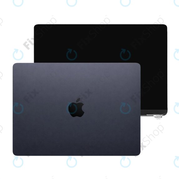 LCD displej pro MacBook Air 13", A3113 (2024), s předním sklem a krytem, Midnight, 661-40281, Genuine Apple