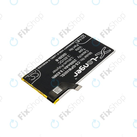 Baterie pro Google Pixel 4, 2500mAh, Li-Pol, 3.85 V, G020I-B, HQ