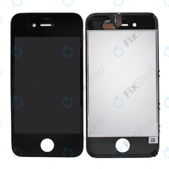 Displej pro iPhone 4, Black, Dotykové sklo s rámem