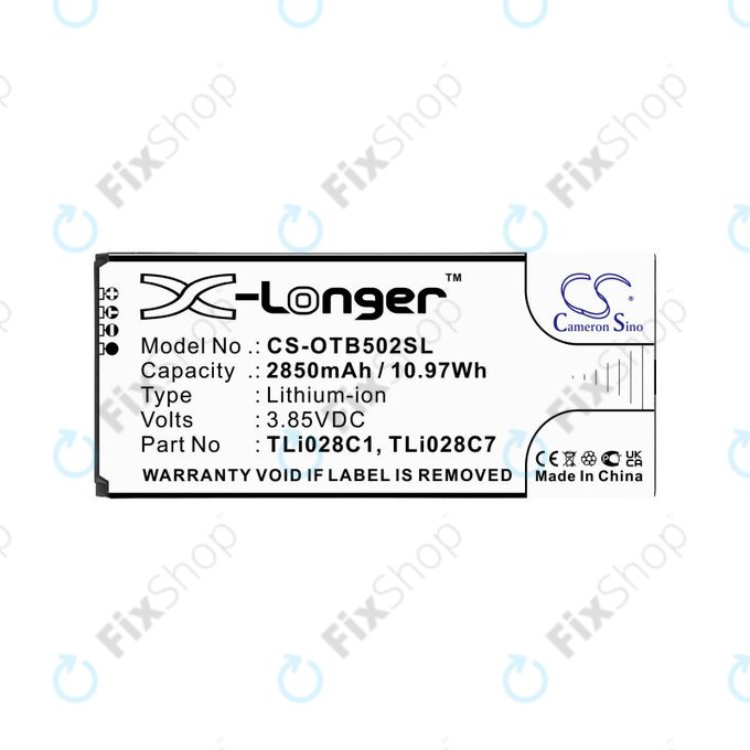 Baterie pro Alcatel 1b 2020, Alcatel Ot-5002a, 2850mAh, Li-Ion, 3.85V, TLI028C1, HQ