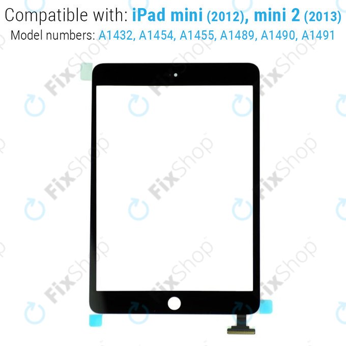 Dotykové sklo pro iPad Mini, Mini 2, Black