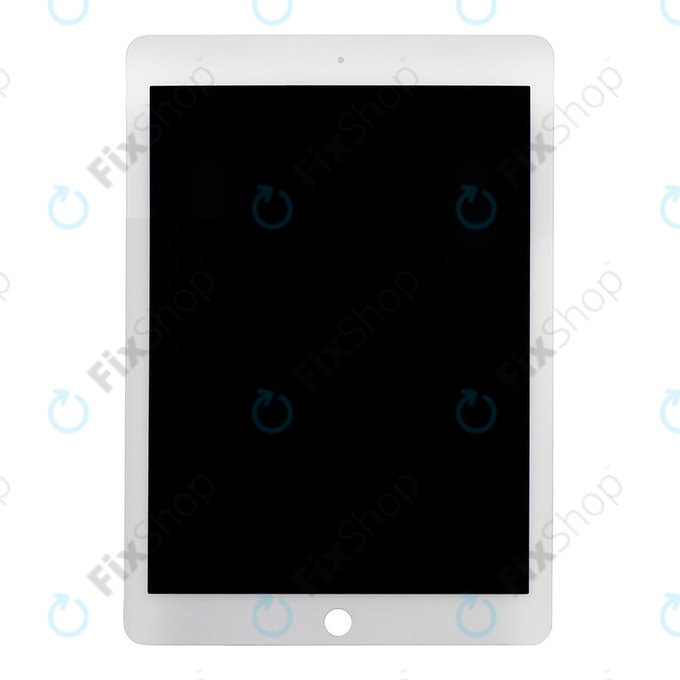 LCD Displej pro iPad Air 2, White, Dotykové sklo bez rámu, Refurbished
