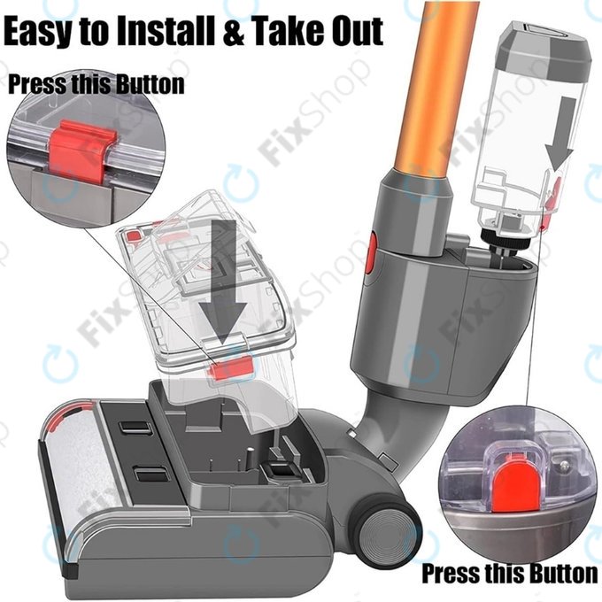 Dyson V-series - Podlahová Hubice pro Mokré a Suché Čištění