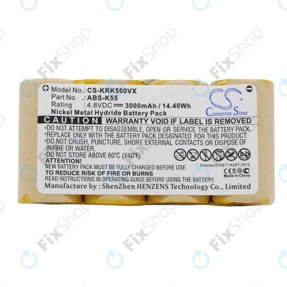 Kärcher K50, K85 - Baterie ABS-K55 Ni-MH 4.8V 3000mAh HQ