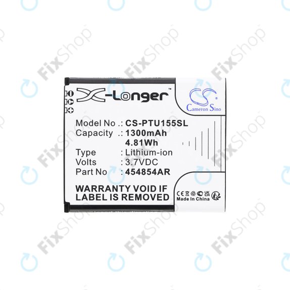 Baterie pro Panasonic Kx-Tu150, Kx-Tu150exr, 1300mAh, Li-Ion, 3.7V, 454854AR, HQ